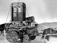 A view of the Tardis from Marco Polo episode