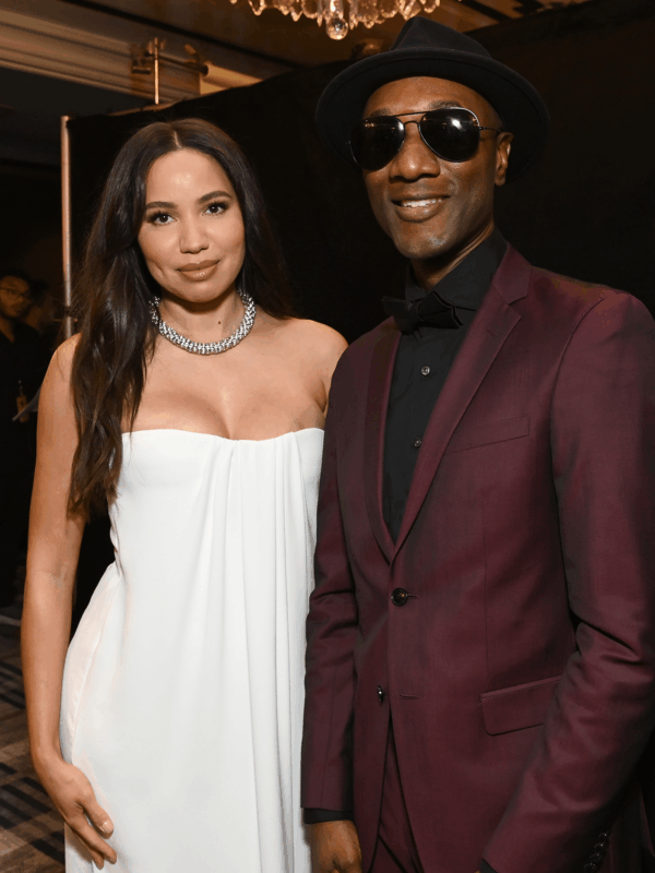 Presenters Jurnee Smollett and Aloe Blacc
